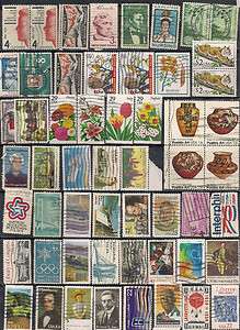 US collection of 55 stamps, #1706S   13¢ Pueblo Art block of 4 Bobcat 
