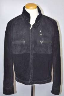 Authentic $2800 Gianfranco Ferre GF Leather Shearling Jacket Coat US 