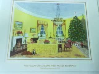   & HILLARY CLINTON SIGNED CHRISTMAS CARD WHITE HOUSE CHRISTMAS CARD