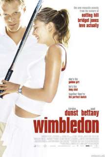 WIMBLEDON (2004), Kirsten Dunst / original Filmplakat  