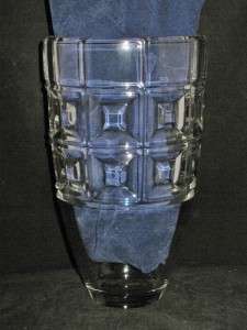 Rosenthal DOMUS Crystal Round Vase, 9 5/8 Tall  
