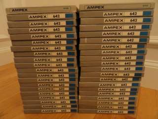 Lot of 40, Ampex 642, Reel to Reel Audio Tape, #2  
