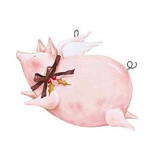 Tilda Weihnachtsschwein Anhänger Flügel Schwein Advent  
