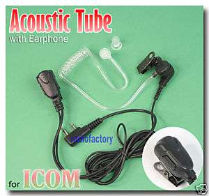 Earpiece Acoustic Tube for ICOM F25 IC F34 IC V8 E85SL  