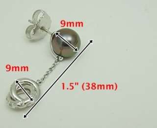 18k Mikimoto Diamond / South Sea Pearl Earrings,NEW  