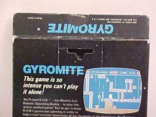 ROB THE ROBOT GAME GYROMITE 1985 COMPLETE IN BOX WITH ADAPTER RARE 