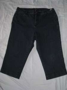   Daughters Jeans  Womens Plus Size 20W Cropped Dark Blue Jeans  