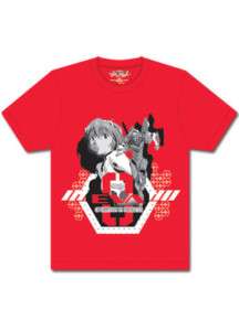 NGE Evangelion Ayanami Rei Operation T Shirt Red  
