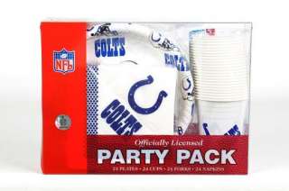 Indianapolis Colts Party Plates Cups Napkins Forks Set  