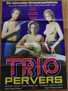 Trio Pervers   Original Filmplakat  R.M.Kubitschek   