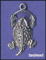 Horned Toad Pendant Sterling Silver 30mm (.925)  