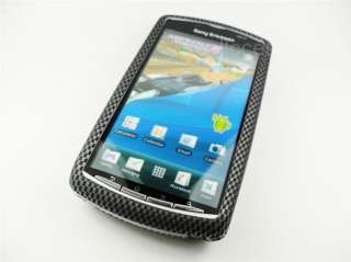 SONY ERICSSON XPERIA PLAY CARBON FIBER LOOK COVER CASE  