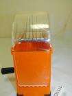 VTG 1950 70s Hand crank Food Slicer Chopper Orange Plastic  
