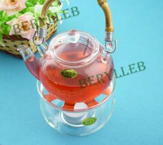Good quality little clear glass teapot warmer  