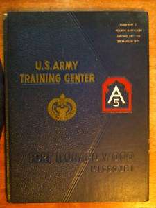 1971 YEARBOOK US ARMY TRAINING FORT LEONARD WOOD MO OLD  