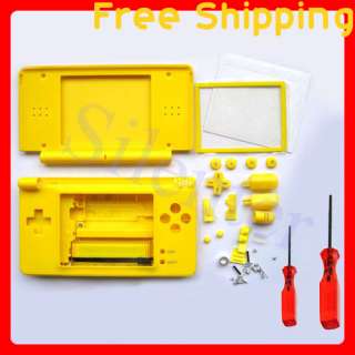 For Nintendo DS Lite NDSL Black Red Full Repair Parts Housing Shell 
