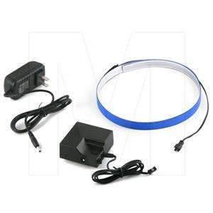   Sky Blue EL Tape Kit with 9V Battery Pack/Inverter and AC DC Adapter
