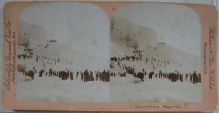 1890‘s~Underwood~The Frozen Ice Mountain Niagara Falls  