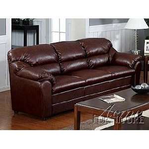 Acme Furniture Brown Bonded Leather Match Sofa 15150:  Home 