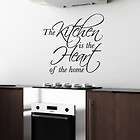0018   Kitchen Is The Heart Of Home   Quote   Vinyl Wal