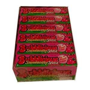 Cadbury Adams, Bubblicious Strawberry Splash   5 Sticks