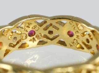   carat gold Diamond & Ruby Ring. Vintage diamond & ruby eternity ring
