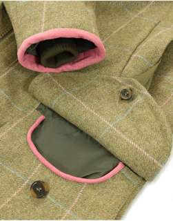 Beaver of Bolton Ladies Cairngorm Tweed Field Jacket   Green/Pink/Blue 