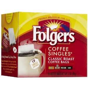 Folgers Classic Roast Coffee Singles, 3 Grocery & Gourmet Food