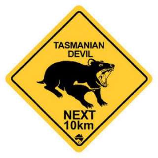AUSSIE AUSTRALIAN ROAD SIGN   TASMANIAN DEVIL  