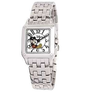 Disney™ Womens Silvertone Mickey Mouse Bracelet Watch 