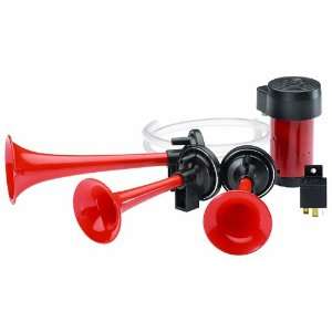  HELLA 003001621 12V 3 Trumpet Air Horn Kit Automotive
