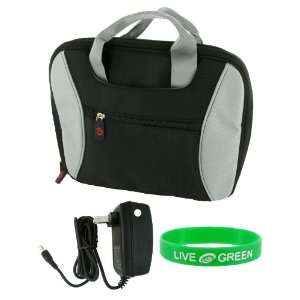   Carrying Bag Case with Wall Charger   Black / Grey Electronics