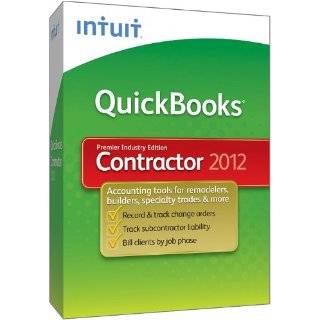 QuickBooks Premier Contractor 2012 Windows 7, Windows Vista, Windows 