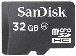 back to home page identified as sandisk microsd 32 gb memory card in 