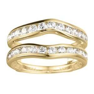  1/4 Carat Cubic Zirconia Sterling Silver Wedding Ring 