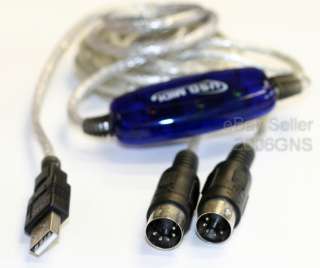 USB TO MIDI CABLE ADAPTER KEYBOARD INTERFACE XP VISTA 7  