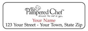 Personalized PAMPERED CHEF Address LABELS  