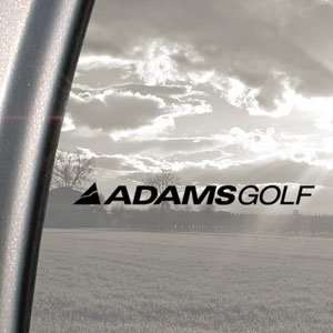  ADAMS GOLF CLUBS Black Decal Car Truck Window Sticker 