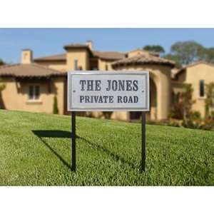  Chesterfield Crushed Stone Address Plaques with Lawn 