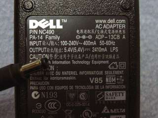 Dell PDA AXIM X50 AC Adapter NC490 ADP 13CB PA 14 PA14  