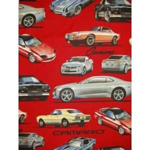   Camaros on Red by Alexander Henry Fabrics Arts, Crafts & Sewing