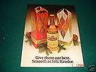 1972 kessler american blended whiskey holiday ad  