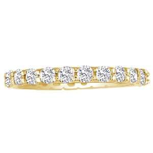 14K Yellow Gold Diamond Anniversary Eternity Ring, Sizes 3 9 ( 3cttw.G 
