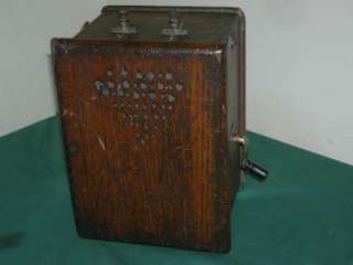 ANTIQUE TELEPHONE GENERATOR FROM A LOCAL ESTATE. It measures 8 1/2 
