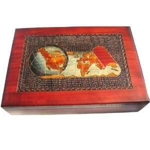  5102 World Map on an Antique Scroll Box: Everything Else