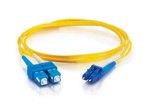   GO 28523 10m LC/SC Duplex 9/125 Single Mode Fiber Patch Cable   Yellow