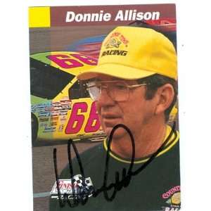   autographed Trading Card (Auto Racing) Finish Line 