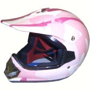  Kids Pink Camo DOT Motorcycle Helmet Automotive