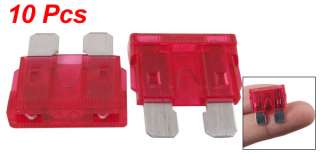Auto Car Red Plastic Body 10 A Plug in ATC Blade Fuses 10 Pcs  