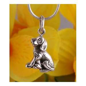  Dog Puppy 925 Sterling Silver Baby Dog Charm jpwjewelry Jewelry
